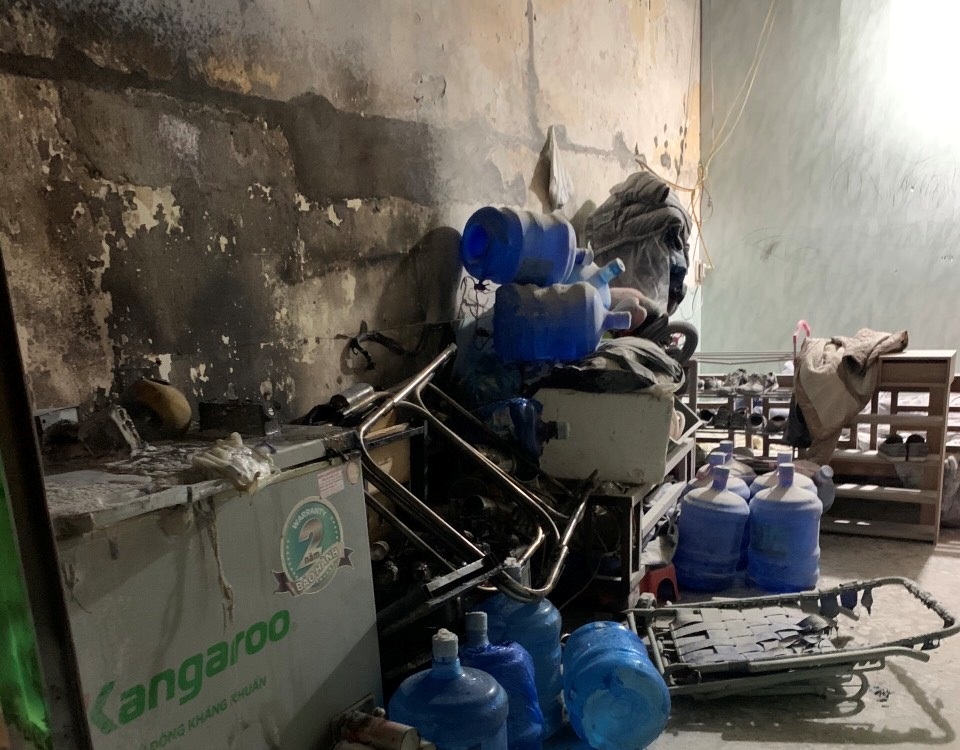 Kịp thời cứu thoát một cháu nhỏ 3 tuổi đang ở trong nhà xảy ra hỏa hoạn